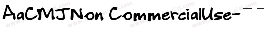 AaCMJNon CommercialUse字体转换